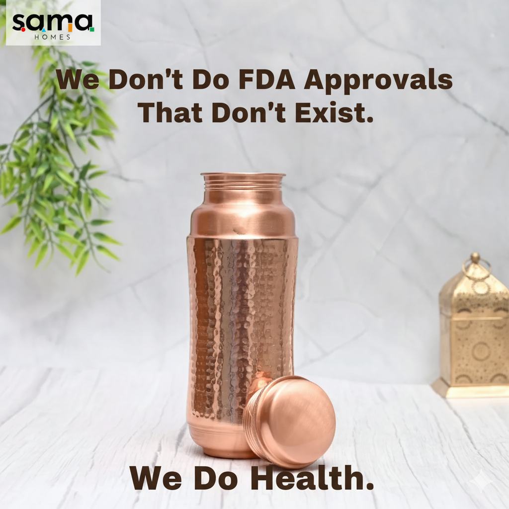 Pure Copper Jumbo Water Bottle (1300ML) | Mid-Hammered Ayurvedic Design | Handcrafted, Leak-Proof & Sustainable