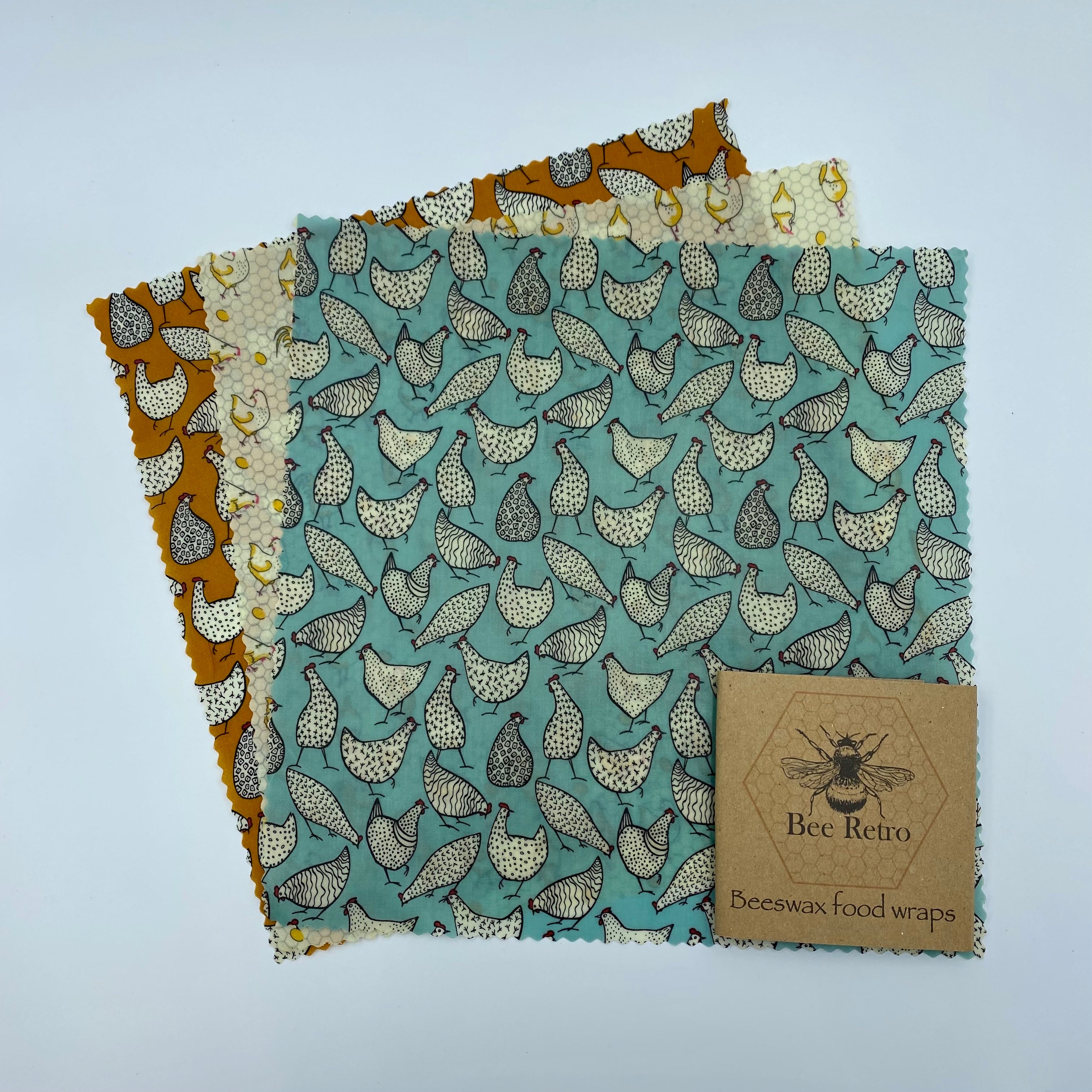 Chicken Design Beeswax Wraps