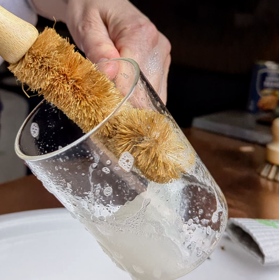 Natural Wooden Bottle Brush | Sustainable Bamboo Kitchen Bottle Brush