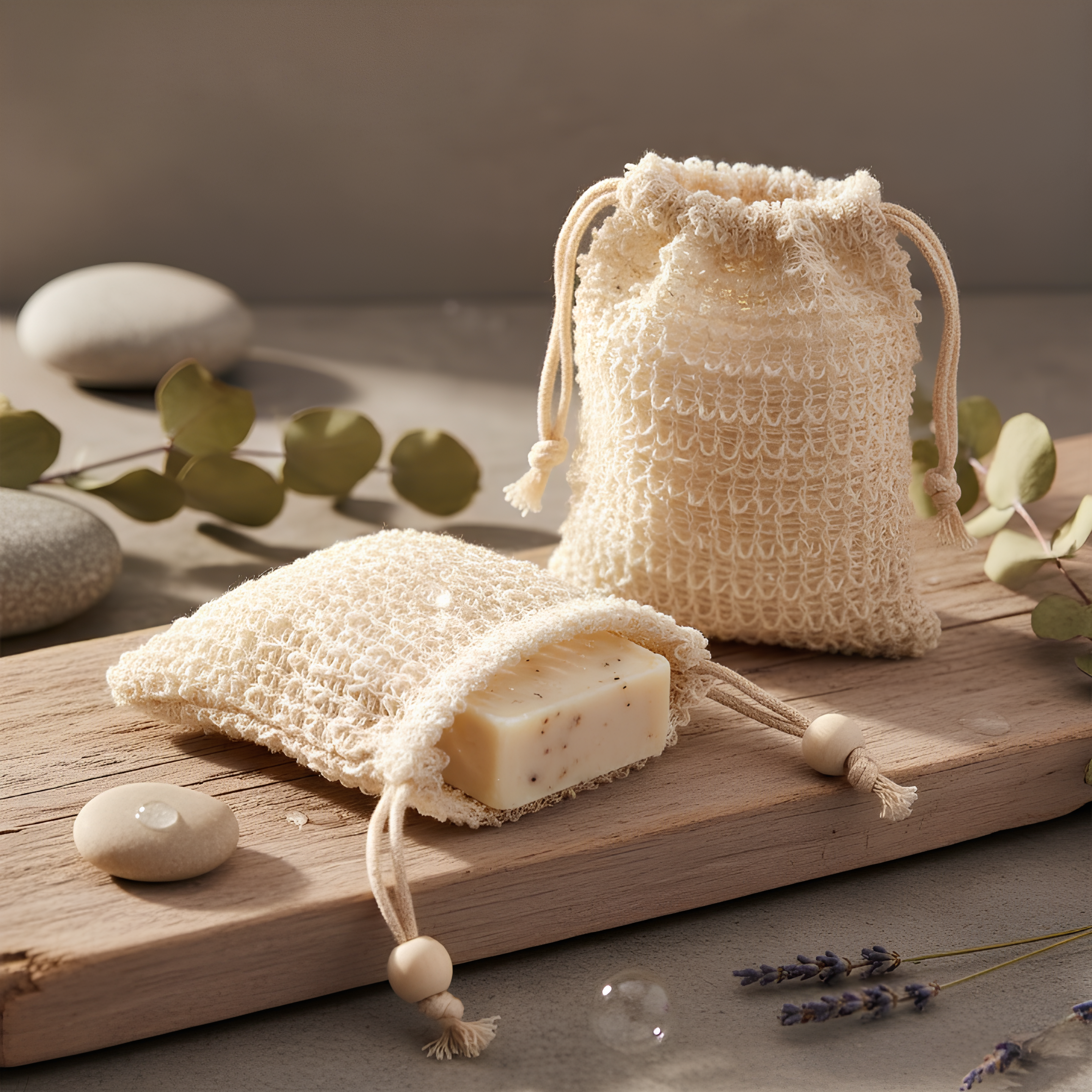 Soap Loofah Pouch